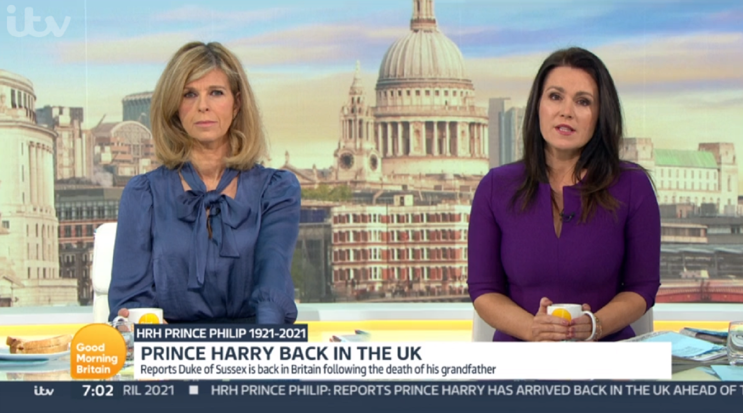 Kate Garraway and Susanna Reid on GMB today