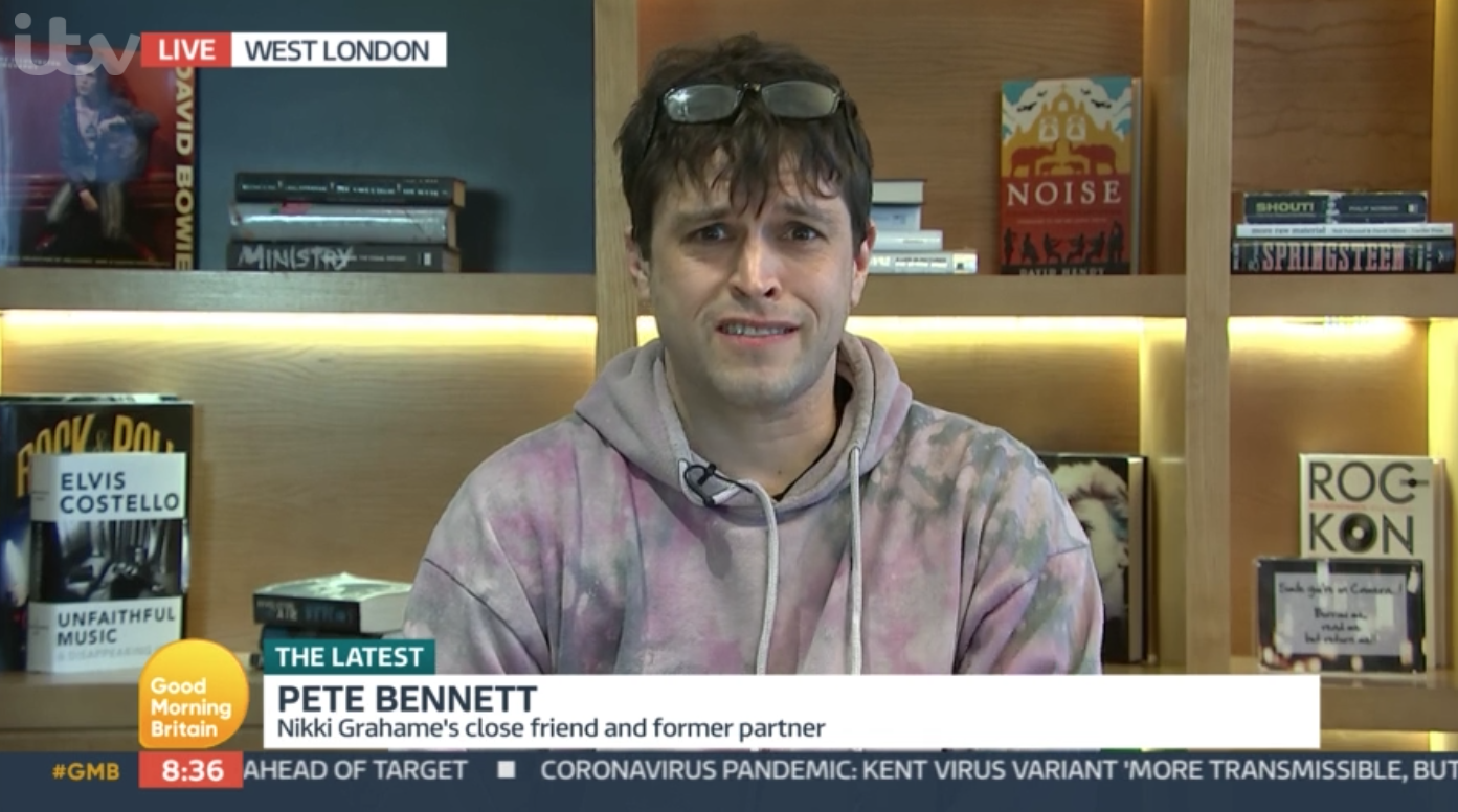Pete Bennet was still speechless about the death of Nikki Grahame