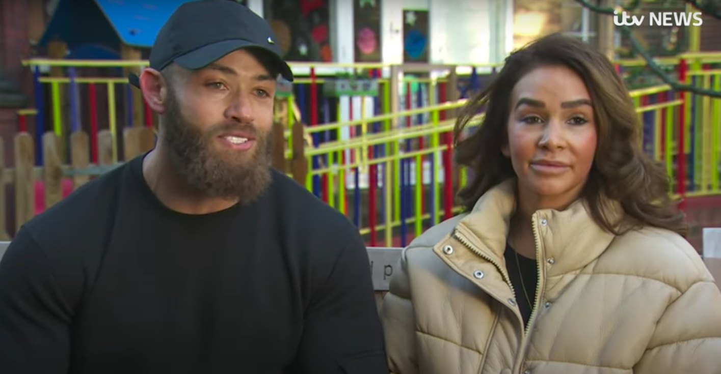 Ashley Cain with partner Safiyya speaking about their daughter 