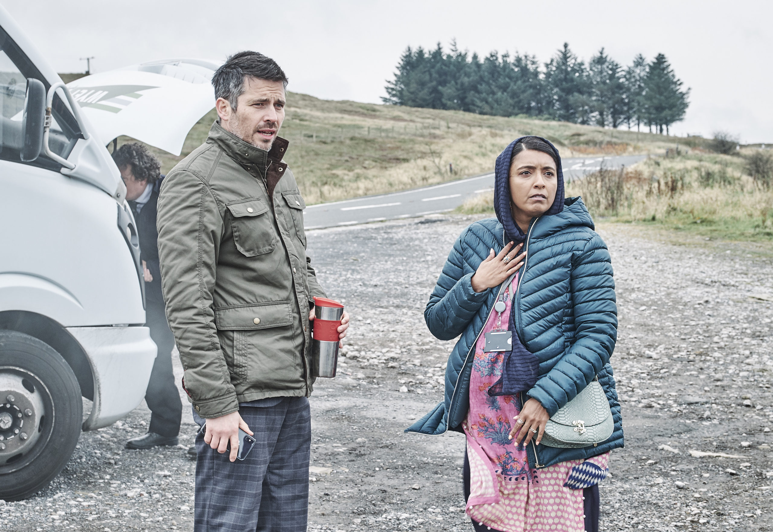 Kaneez and Martin, played by Sunetra Sarker and Robert James-Coller (Credit: Stuart Wood / Channel 4)