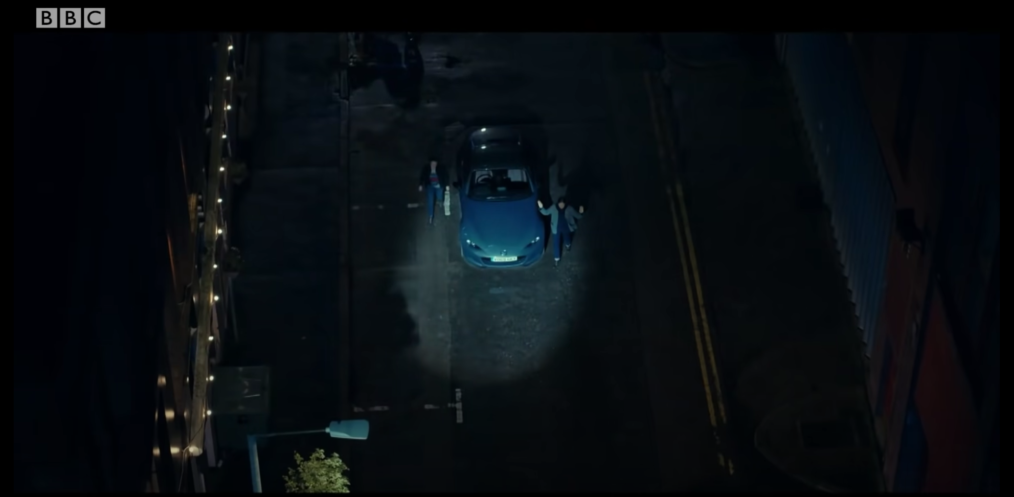 Kate Fleming and Jo Davidson emerge from the car in Line Of Duty