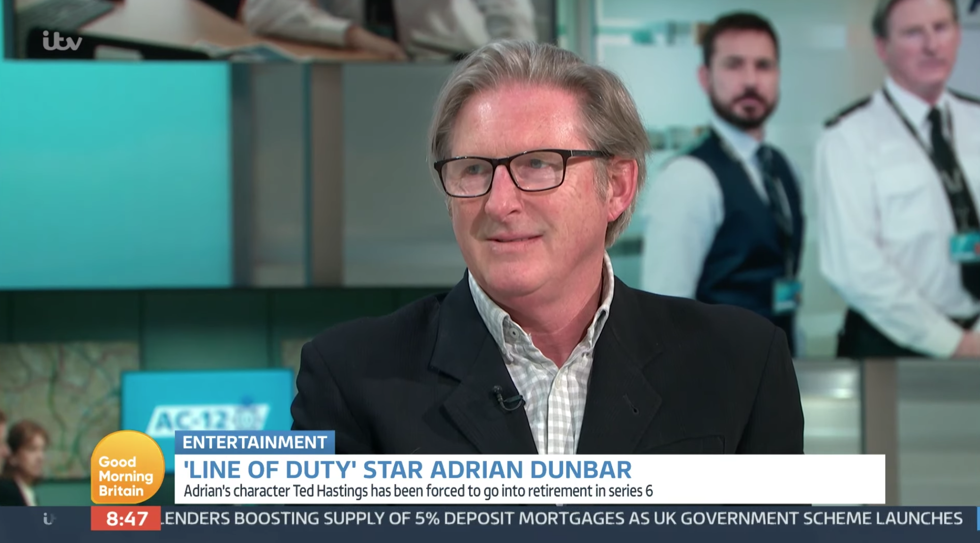 Adrian Dunbar on Good Morning Britain