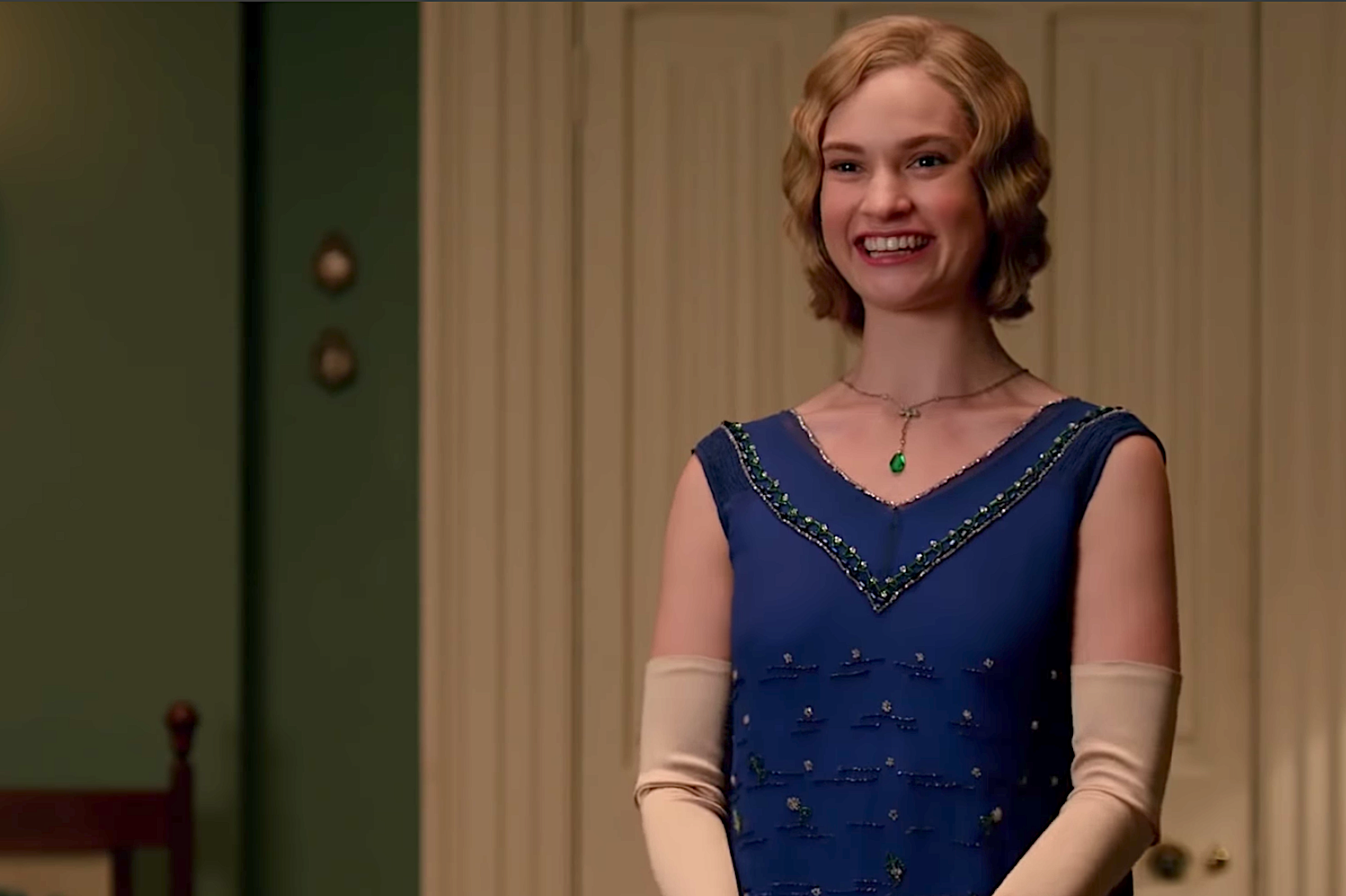 Lily James in Downton Abbey