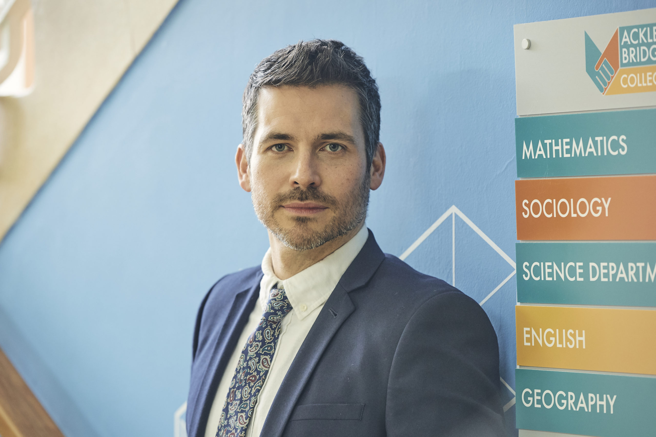 Martin in the new Ackley Bridge