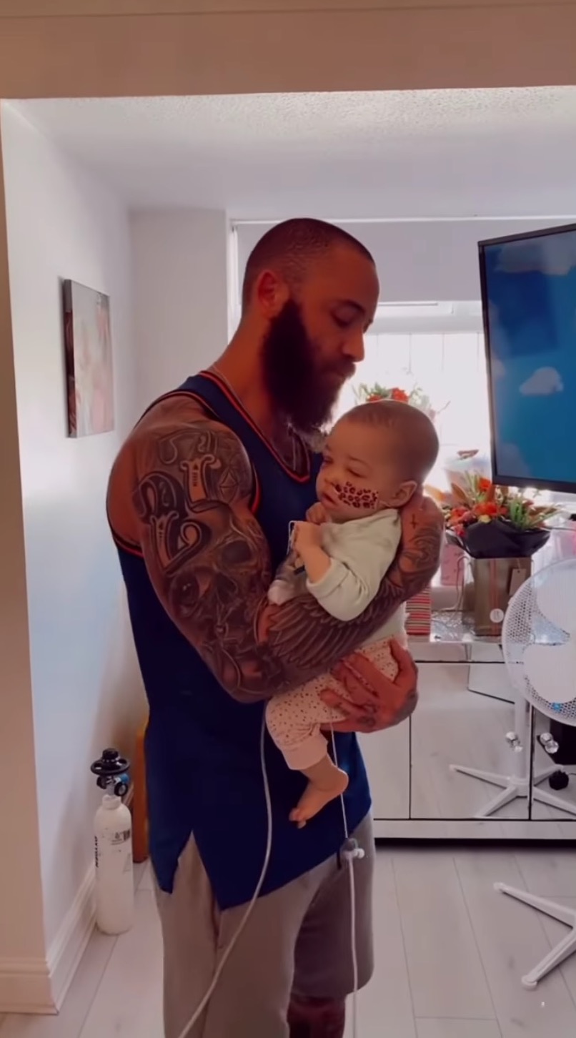 Ashley cain and his baby