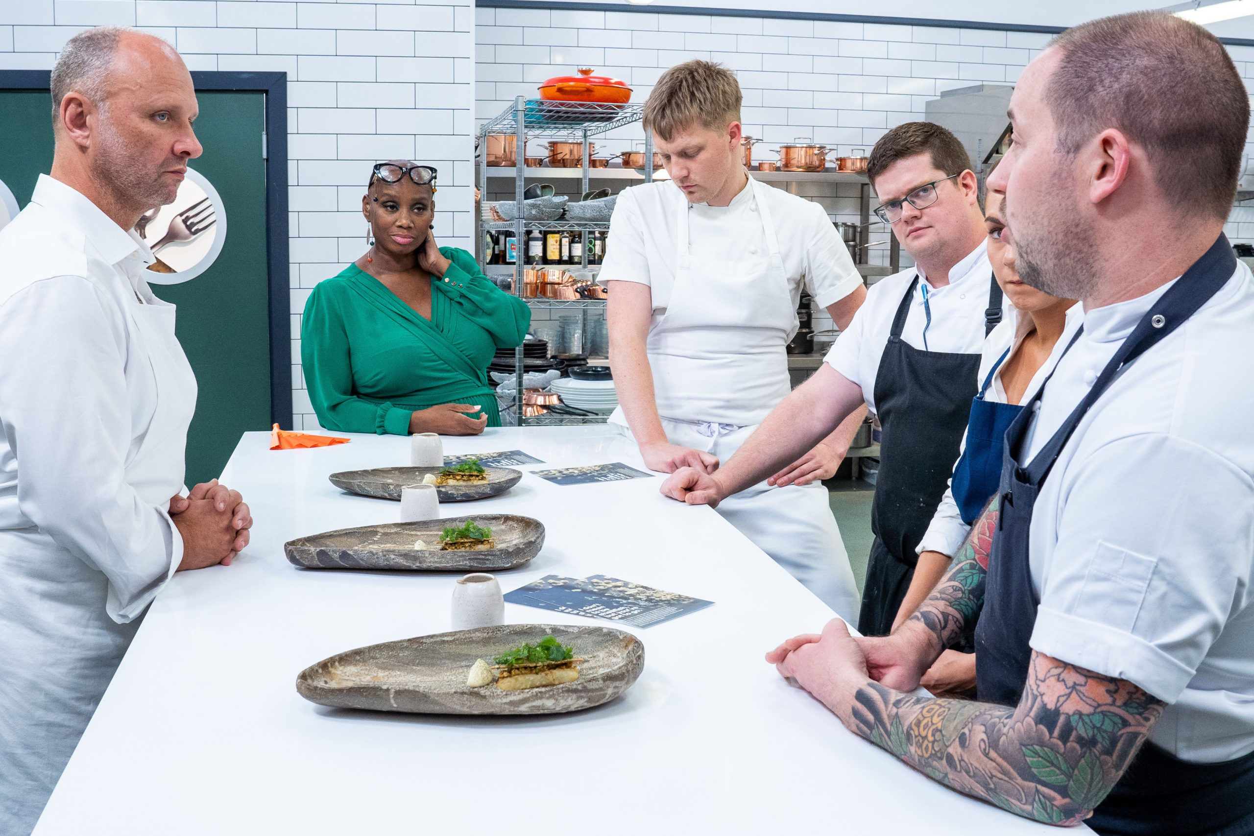 Four chefs compete for the North East, Yorkshire and the Humber region (Credit: BBC Two)