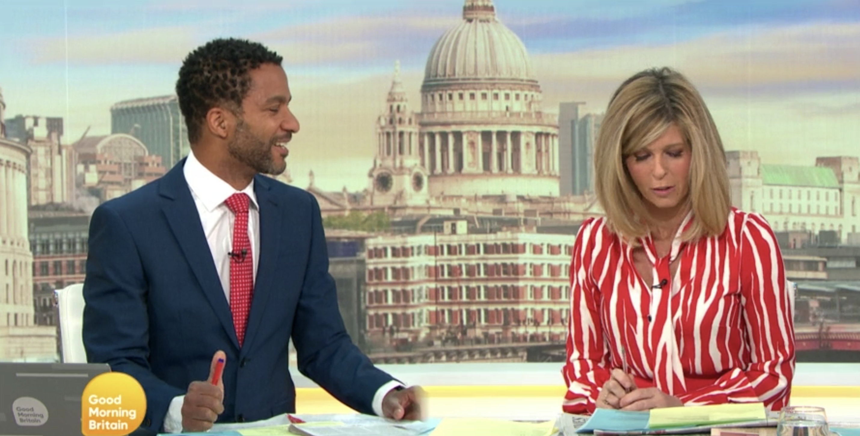 Kate Garraway has been called out by viewers for messing up a social media poll