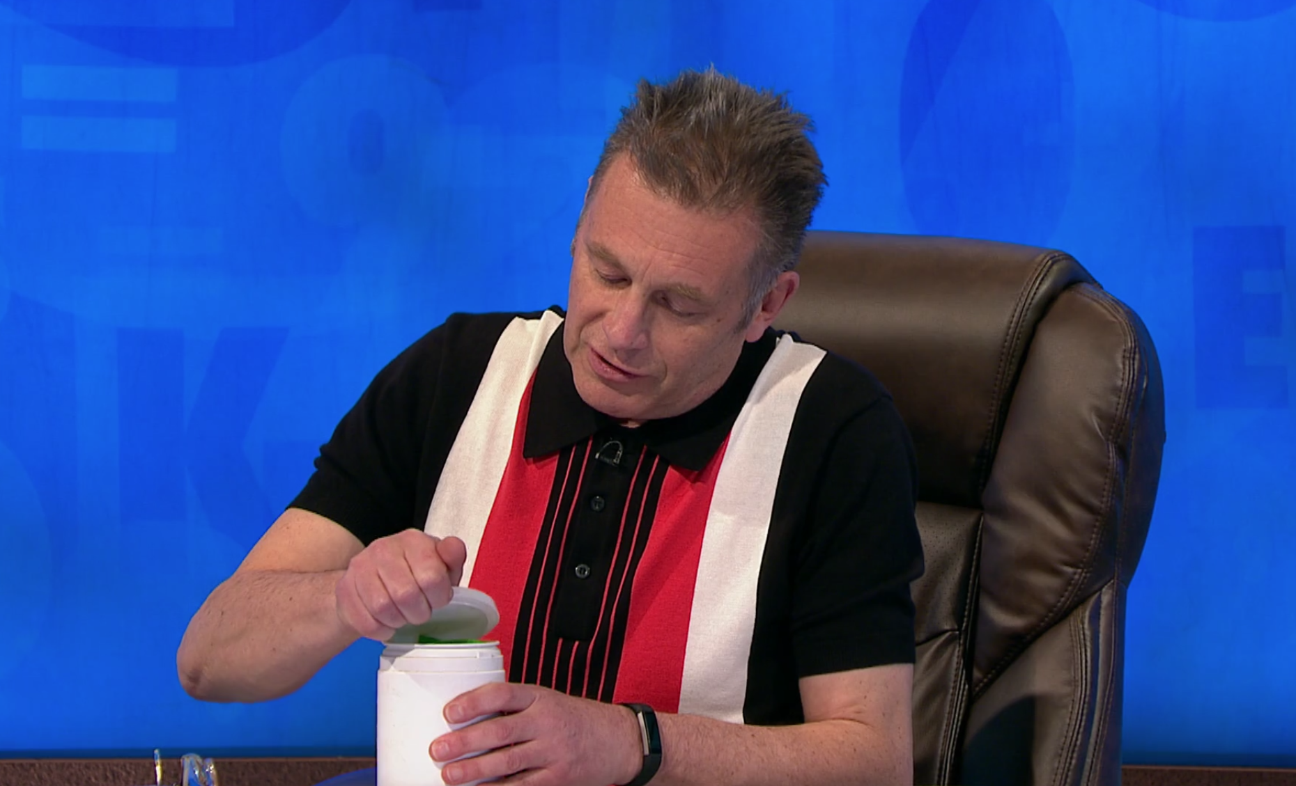 Chris Packham brought some bear poo to the Countdown studio