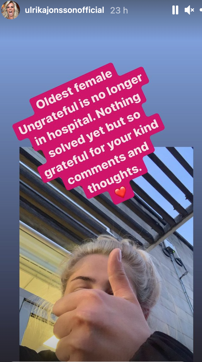 Ukrika revealed daughter Bo was taken to hospital