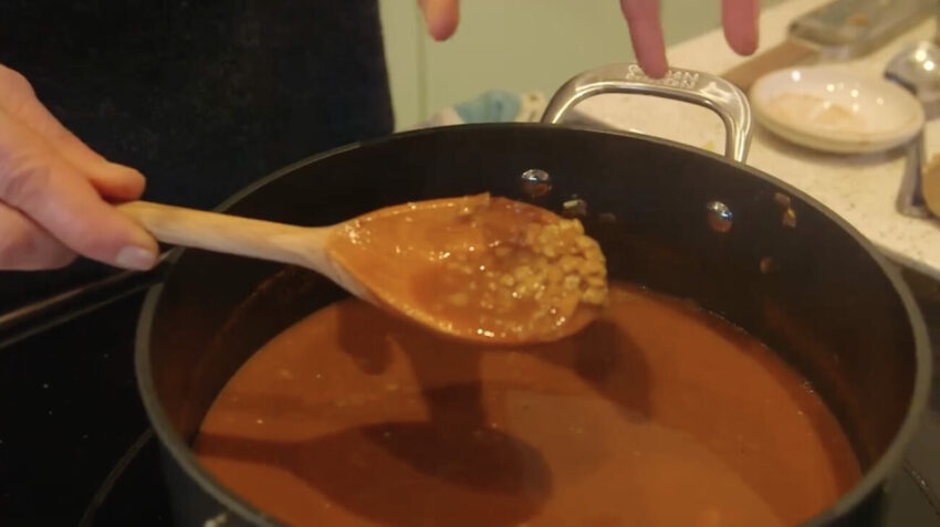 Kate Humble's recipe for lentil and tomato soup