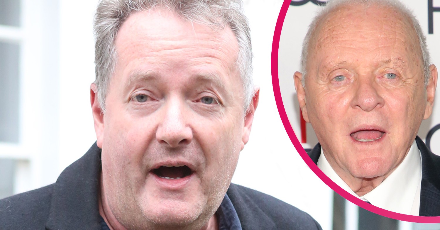 SIr Anthony Hopkins and Piers Morgan