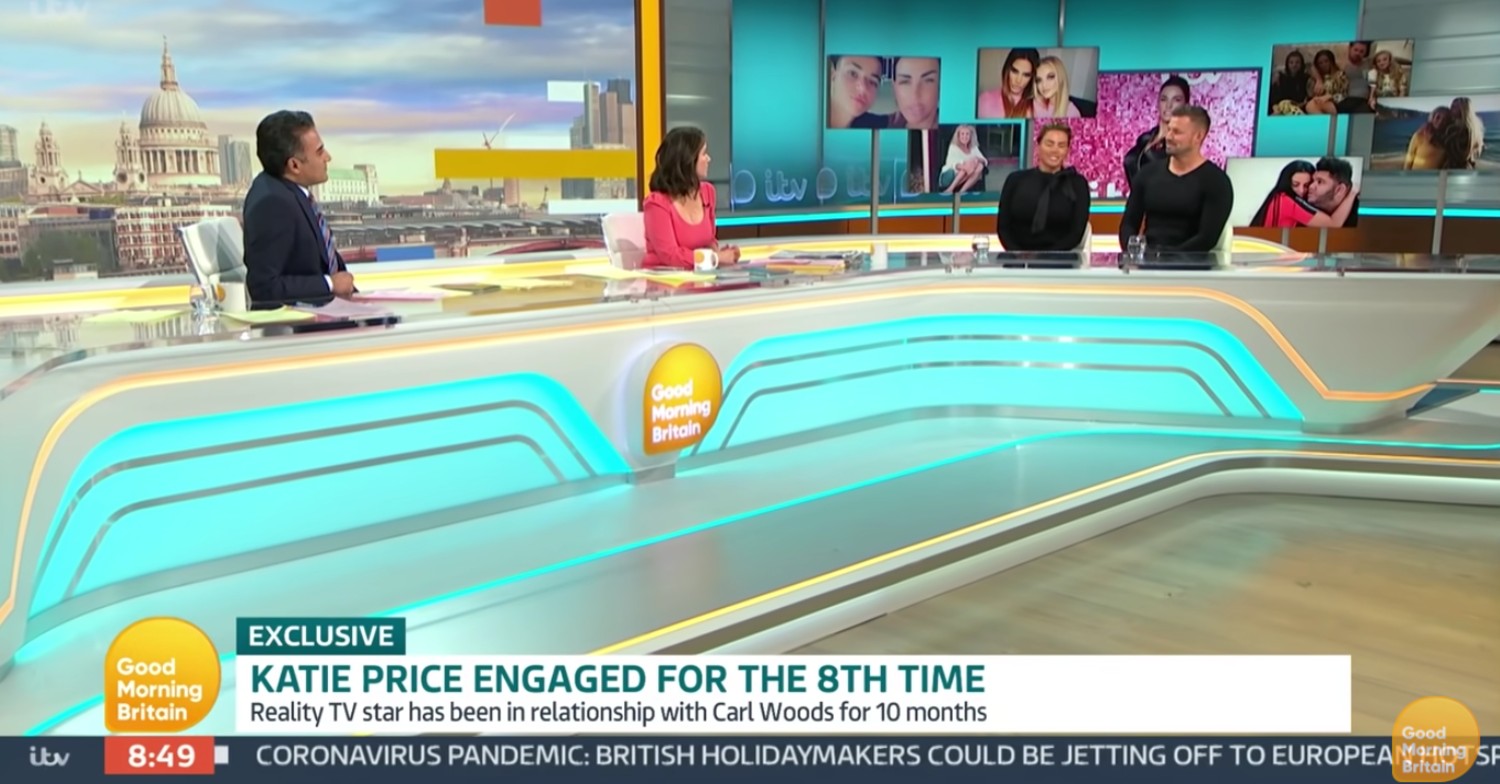Katie Price and Adil Ray on GMB