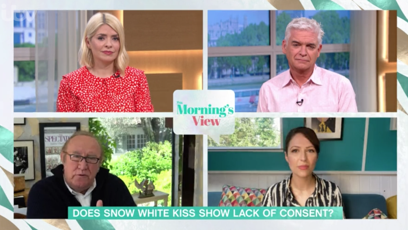 Andrew Neil and Nicola Thorp clash over Snow White on This Morning