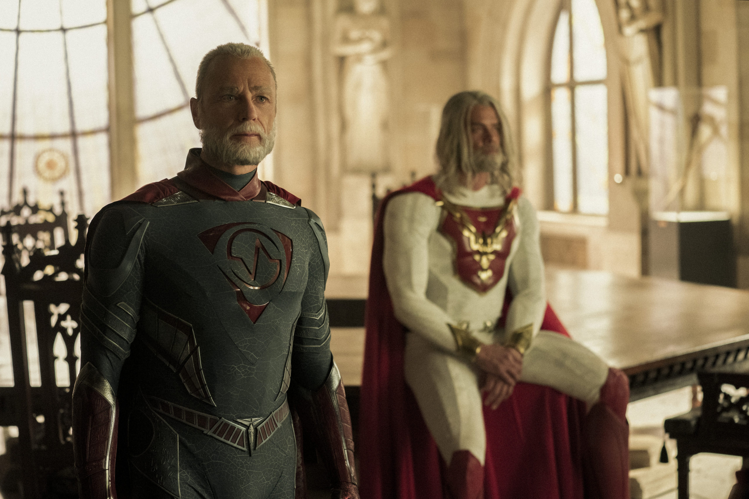 Ben Daniels as Walter Sampson and Josh Duhamel as brother Sheldon SHELDON SAMPSON in Jupiter's Legacy (Credit: Marni Grossman/Netflix)