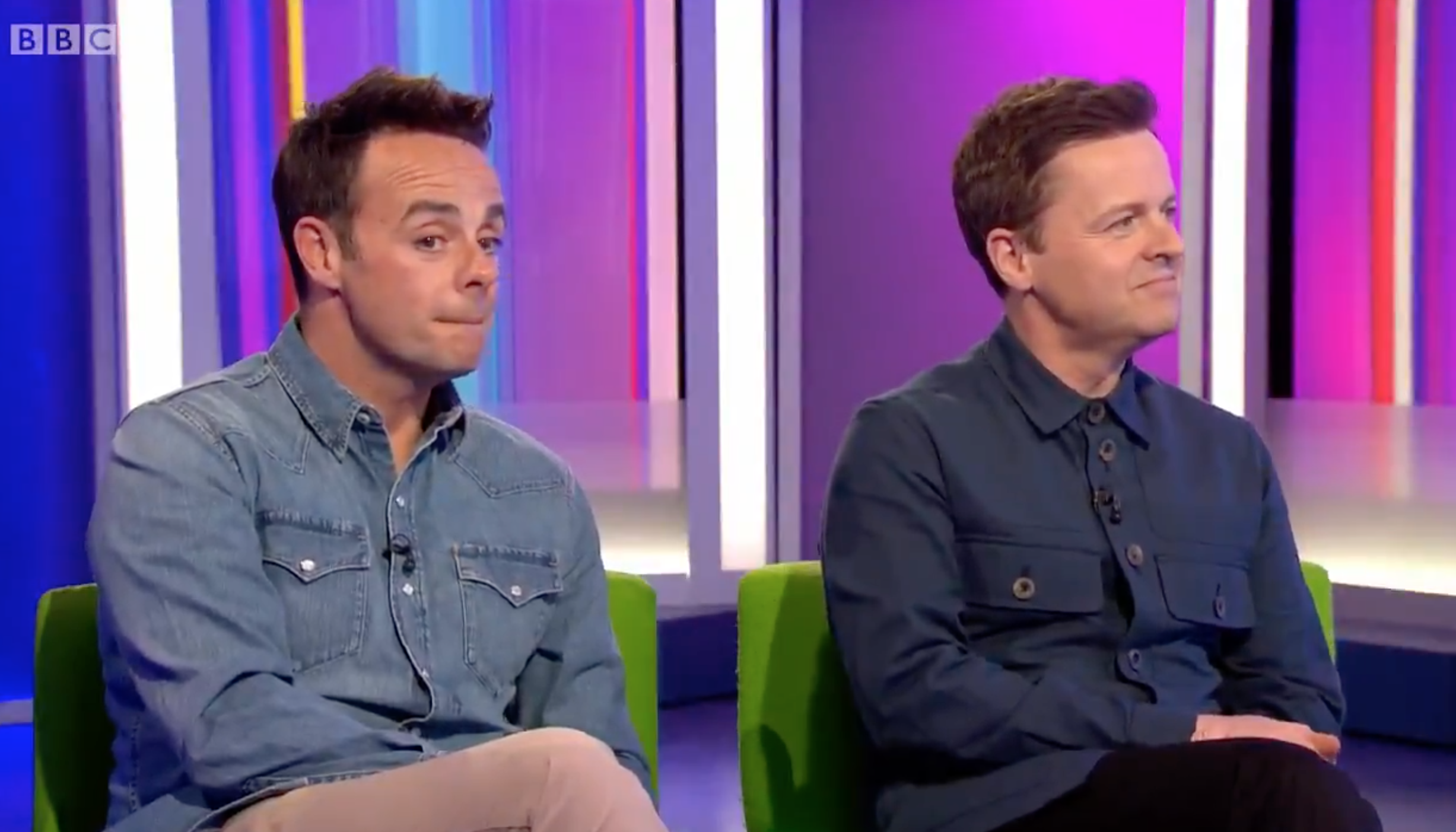 ant and dec on the one show