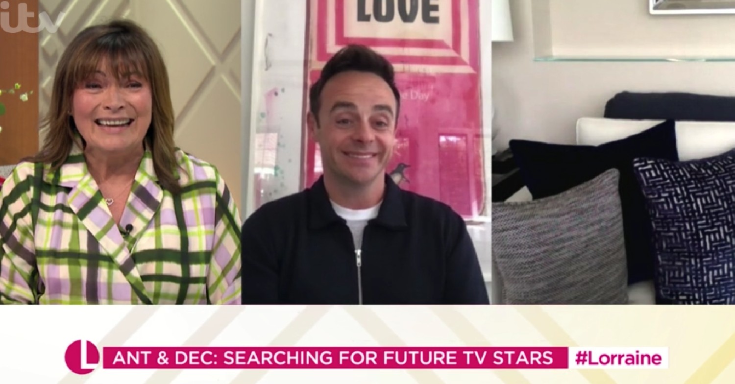 Lorraine Kelly interviewing Ant McPartlin