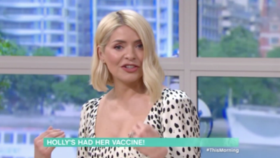 holly Willoughby presenting this morning