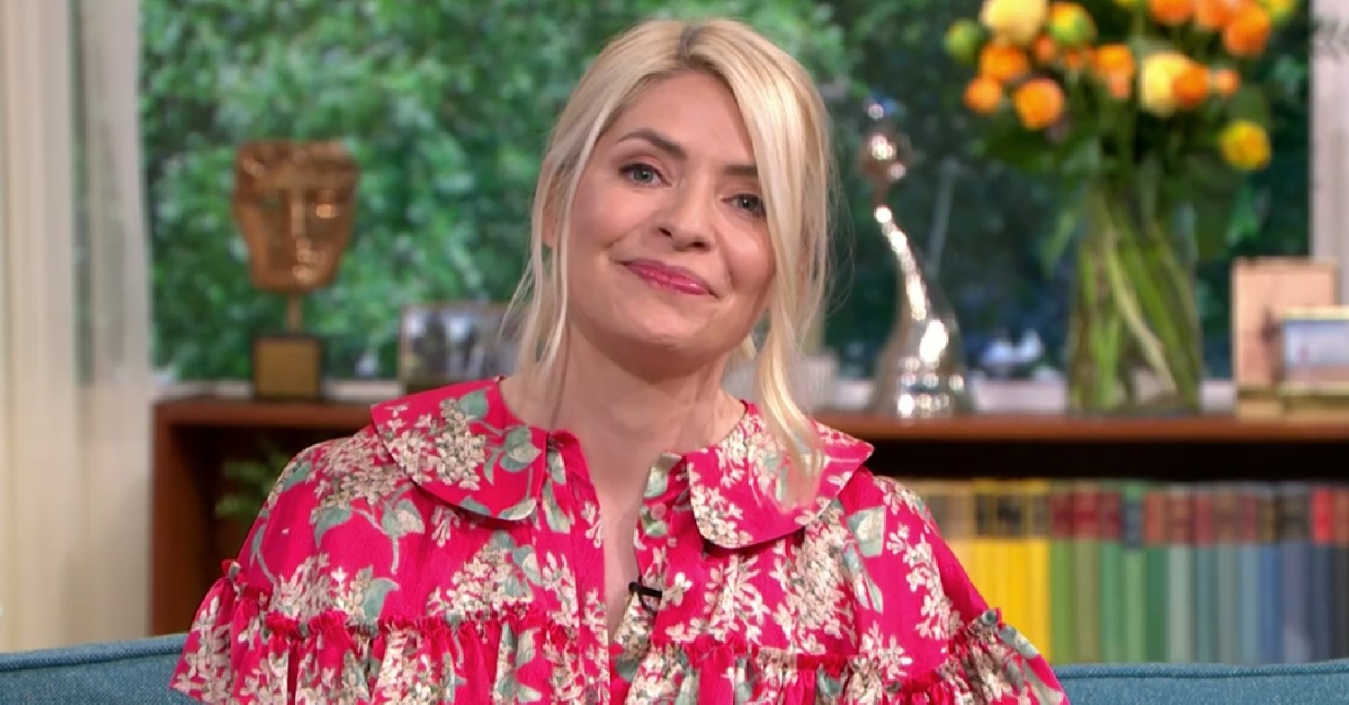 Holly Willoughby smiling on This morning 