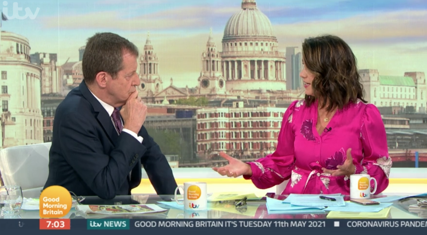 Susanna Reid and Alastair Campbell clash on GMB