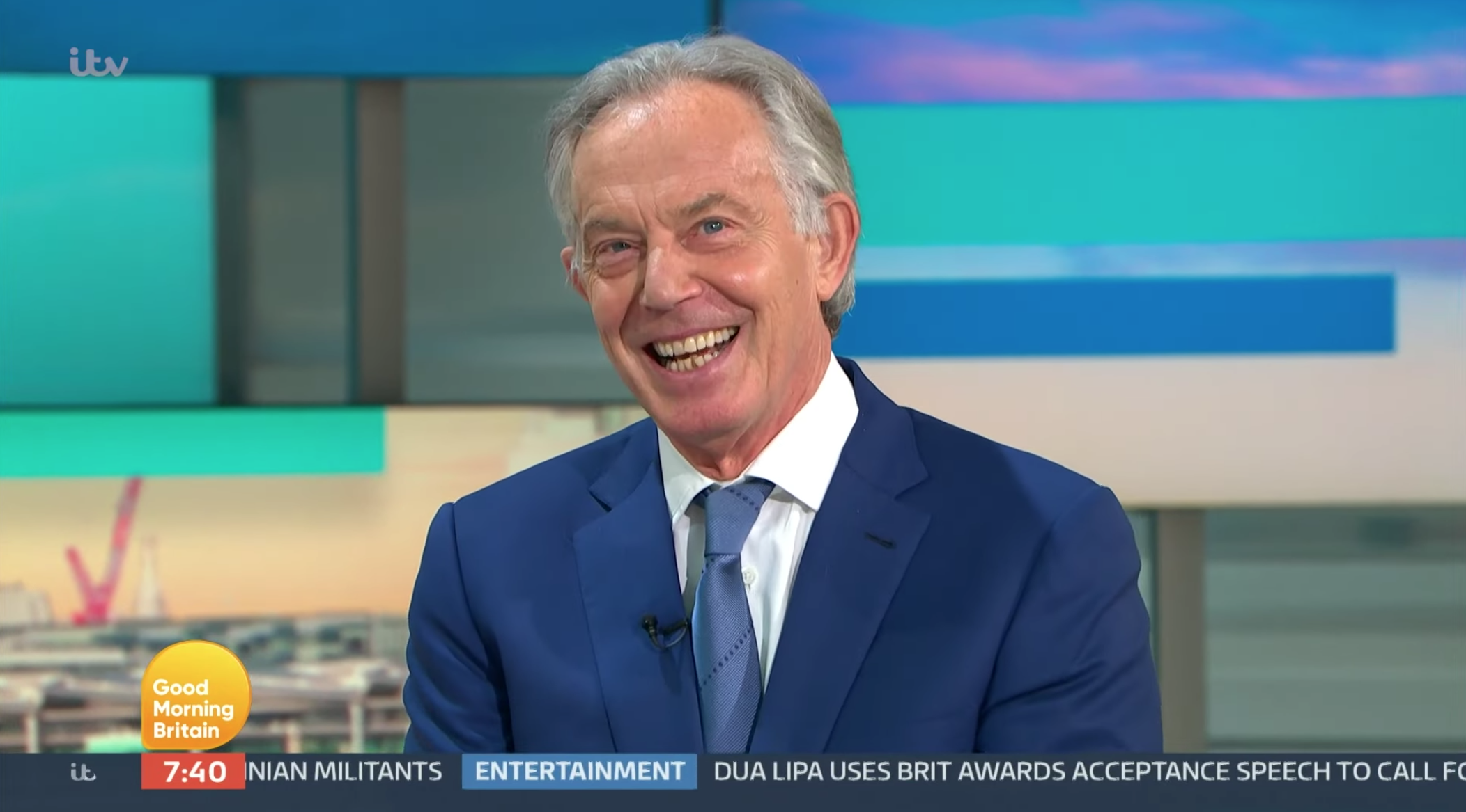 Tony Blair's hair was mocked on GMB today