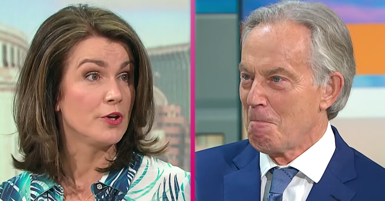 Tony Blair's hair was mocked on GMB today