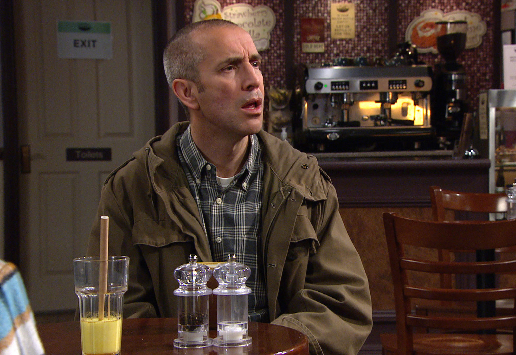 Sam Dingle looking confused