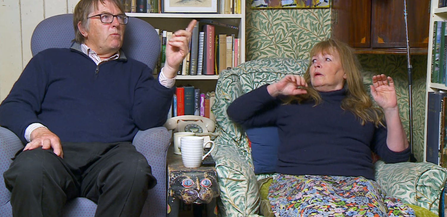 Gogglebox star Mary tells off Giles on the show