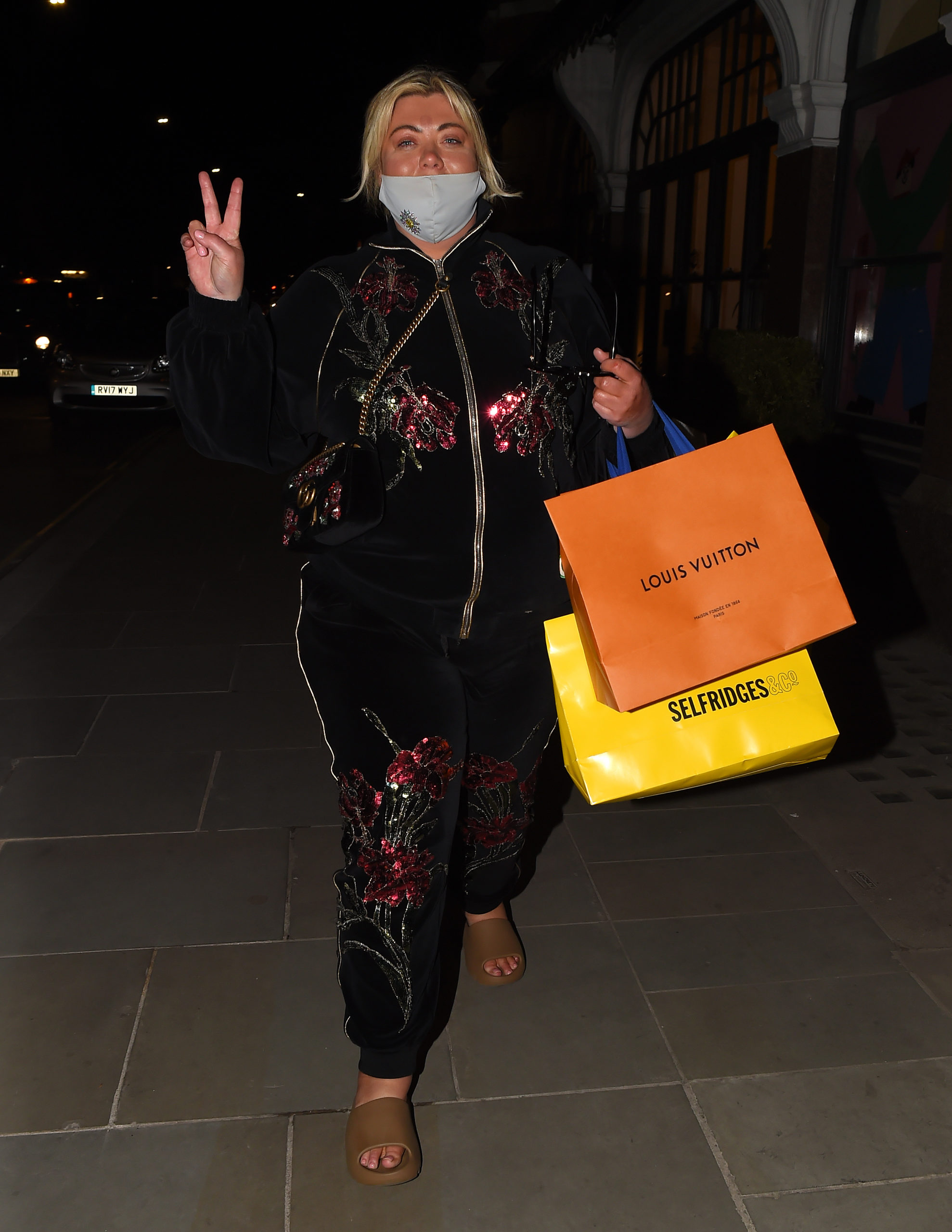 gemma collins shows off weight loss in tracksuit