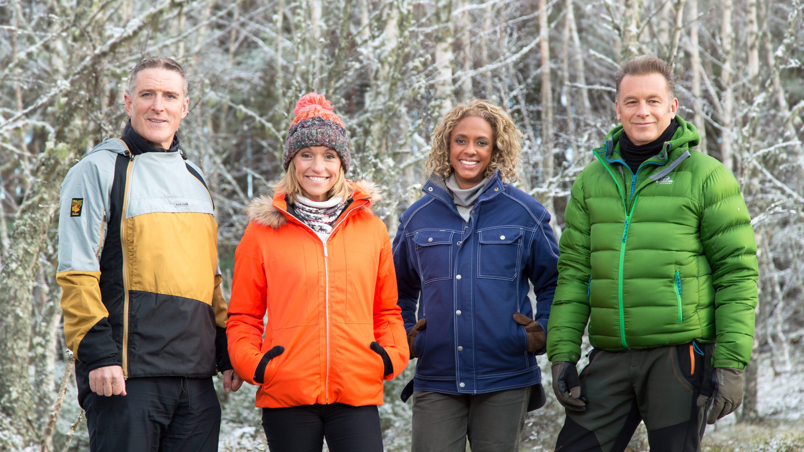 Iolo Williams with Michaela Strachan, Gillian Burke, and Chris Packham