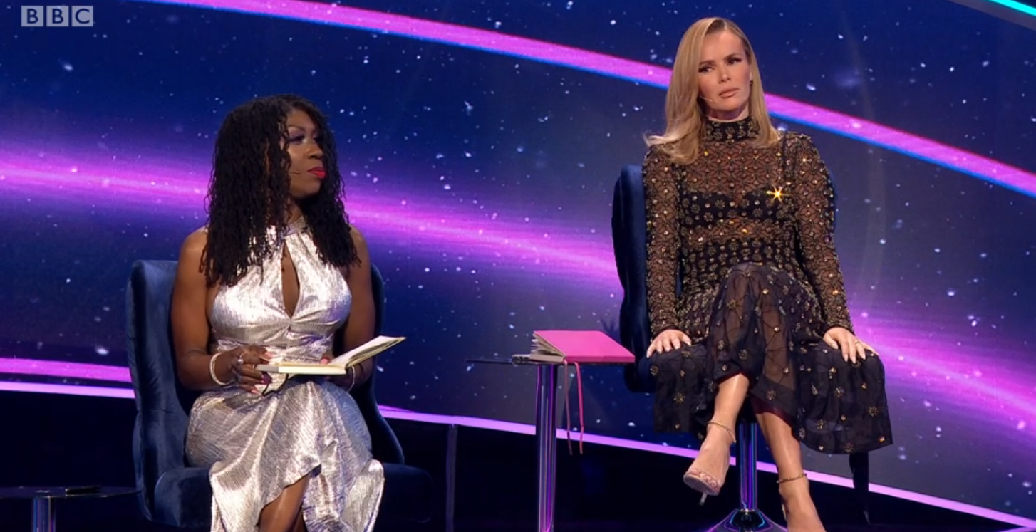 Amanda Holden stuns in mesh dress on I Can See Your Voice