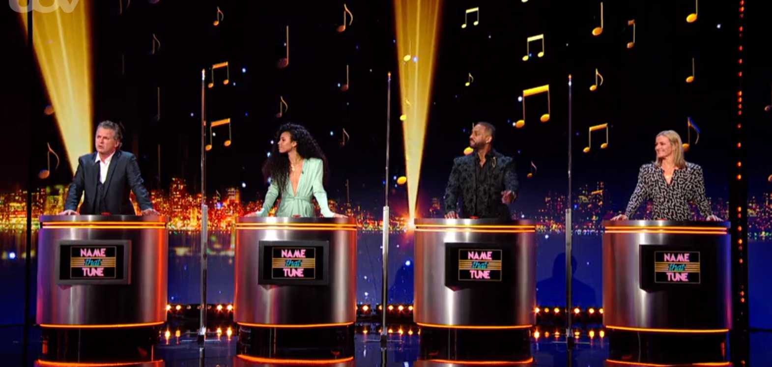 Shane Richie alongside fellow stars on Epic Gameshow