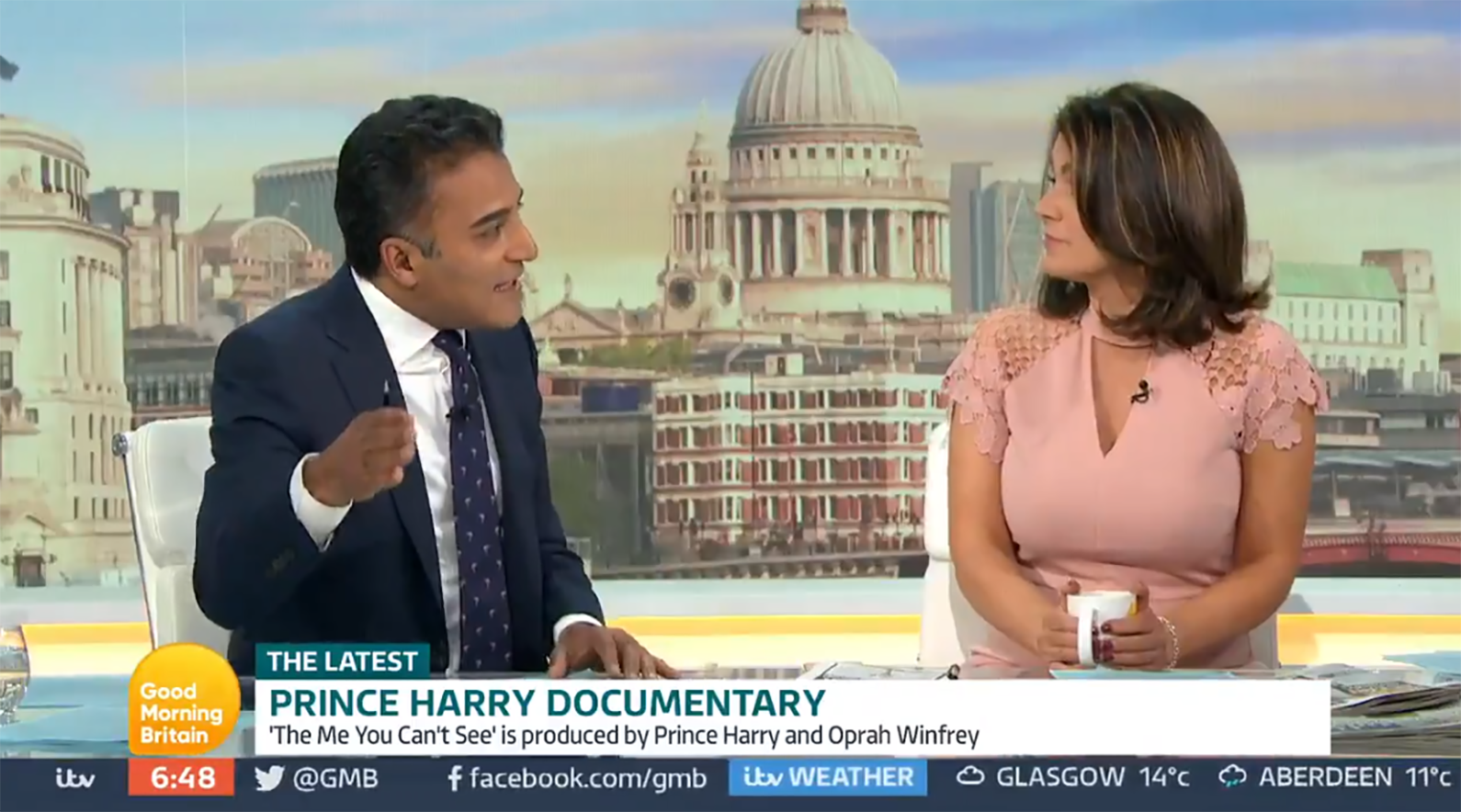 Adil Ray and Susanna Reid clash over Prince Harry on GMB