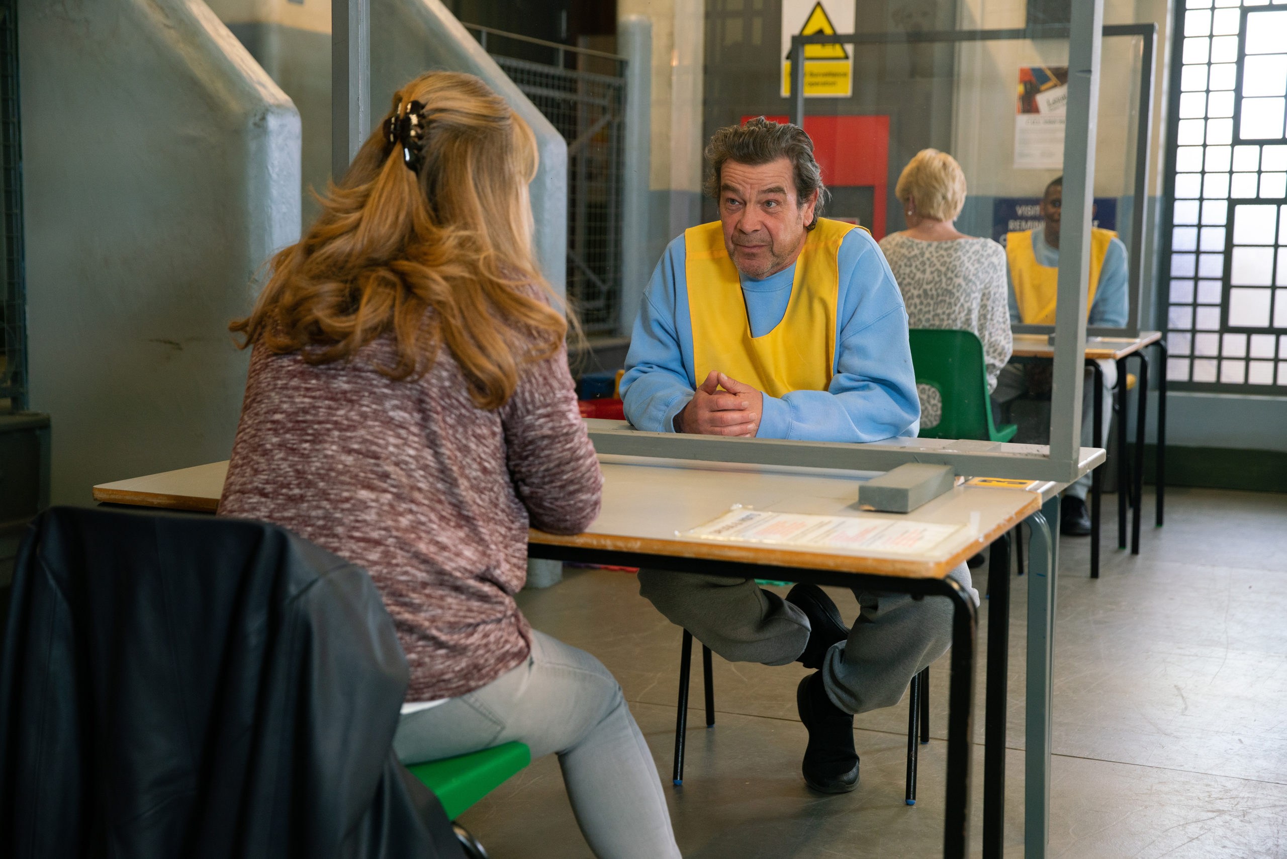 Coronation Street Jenny Connor visits husband Johnny in prison 