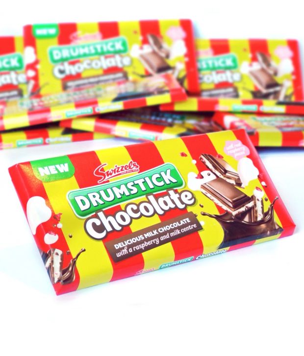 chocolate bar made from drumstick lollies