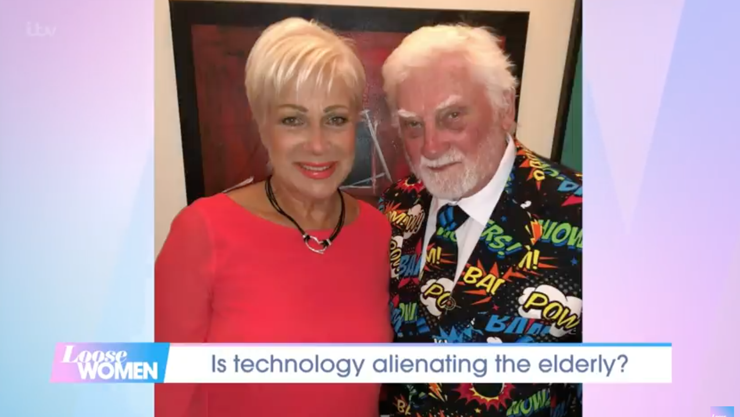 Denise loose women host with her dad