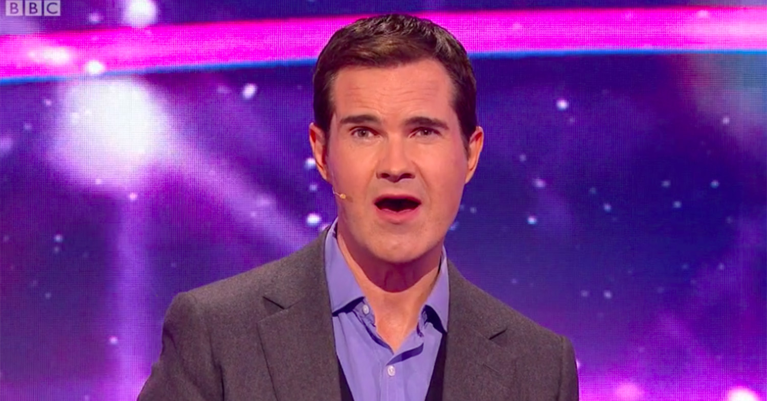 Amanda Holden singing defended by Jimmy Carr