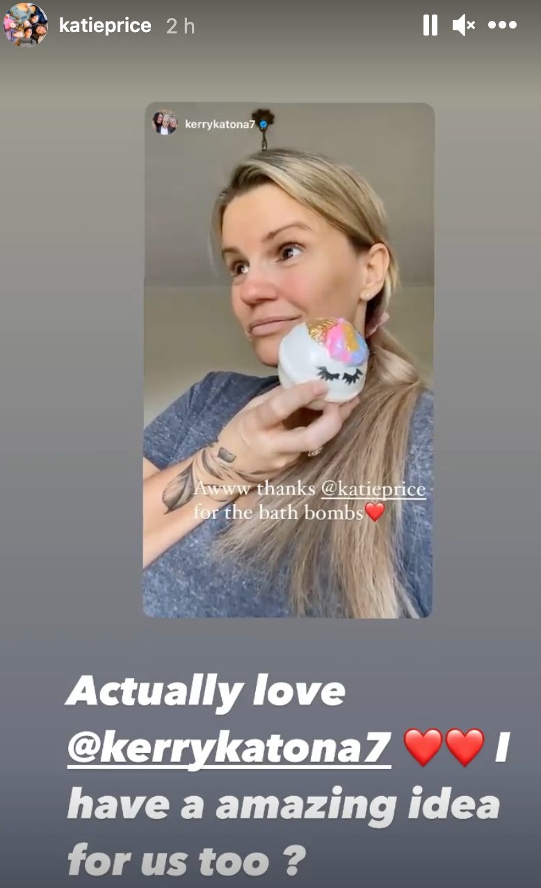 Katie Price news is that she suggested a team-up with pal Kerry Katona