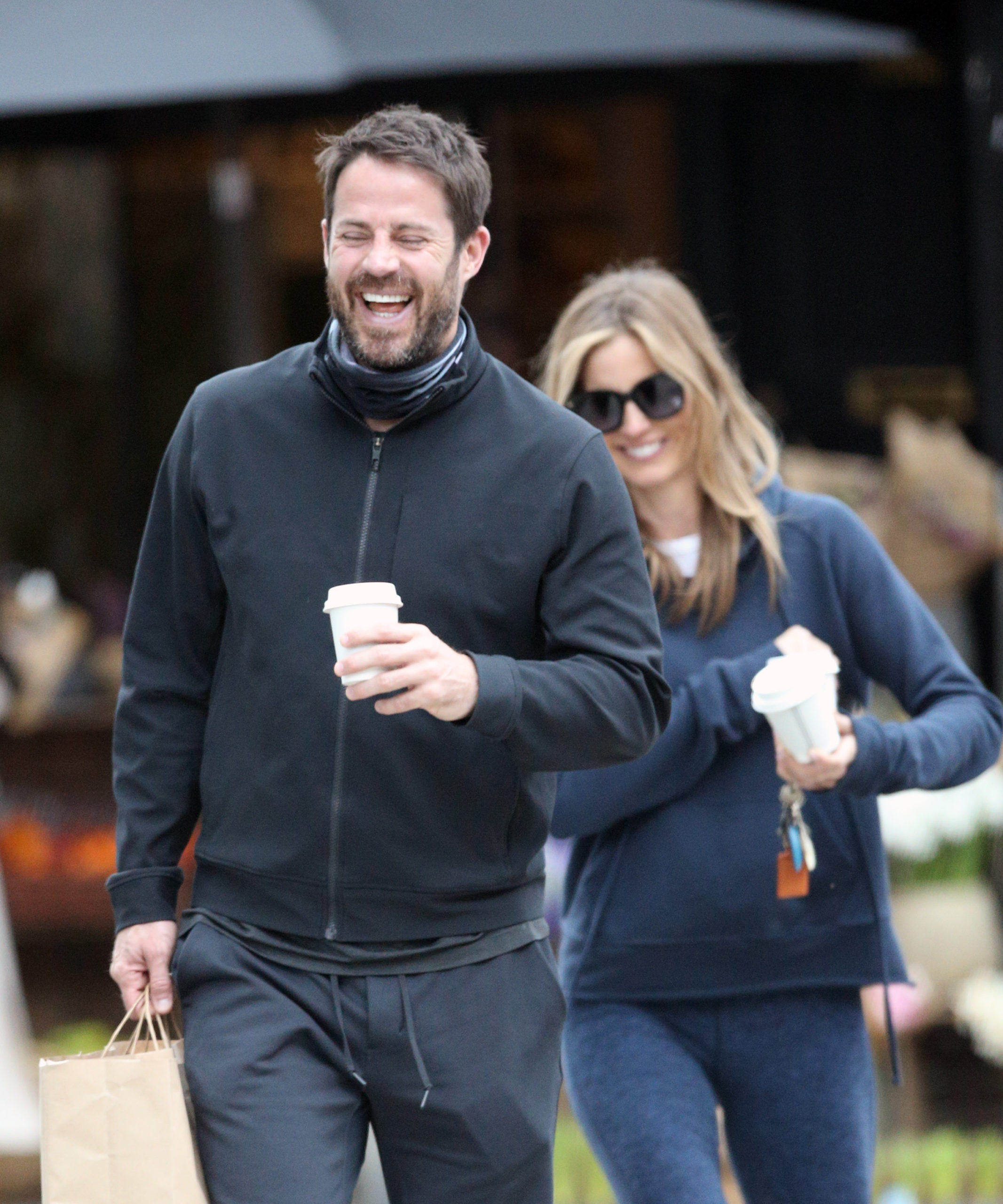 Jamie Redknapp and Frida celebrate their baby news