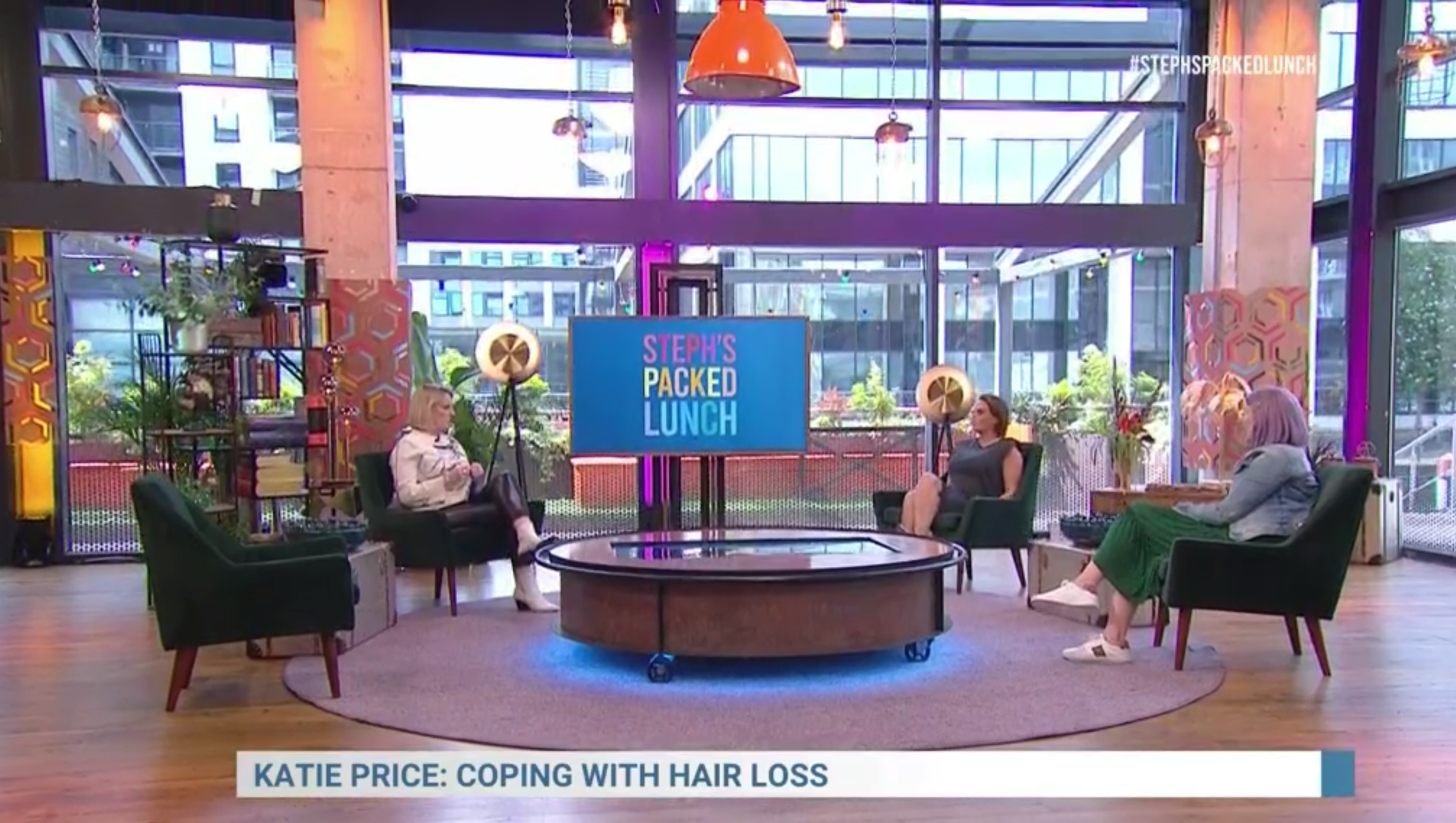 Katie Price speaks about going bald as she appeared on Channel 4 earlier today