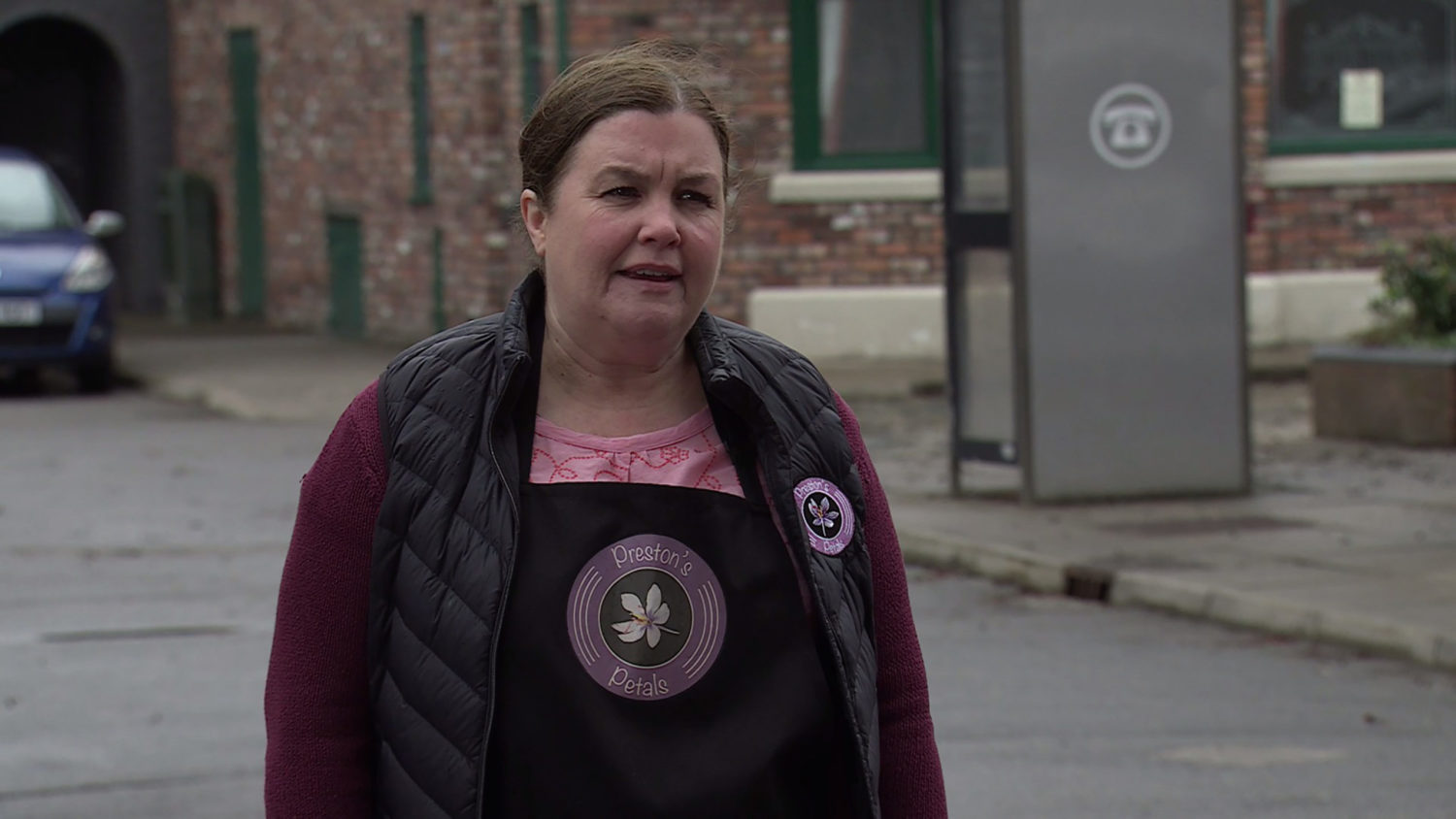 Mary Taylor in the Coronation Street cast looks like she has a plan