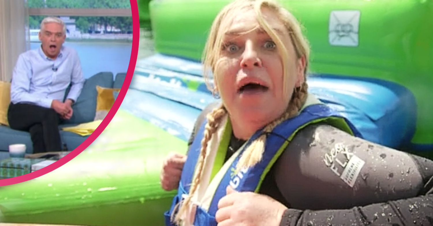 This Morning today saw Josie Gibson fall into a lake