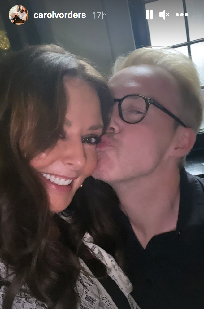 carol vorderman twitter: star shares night out pictures