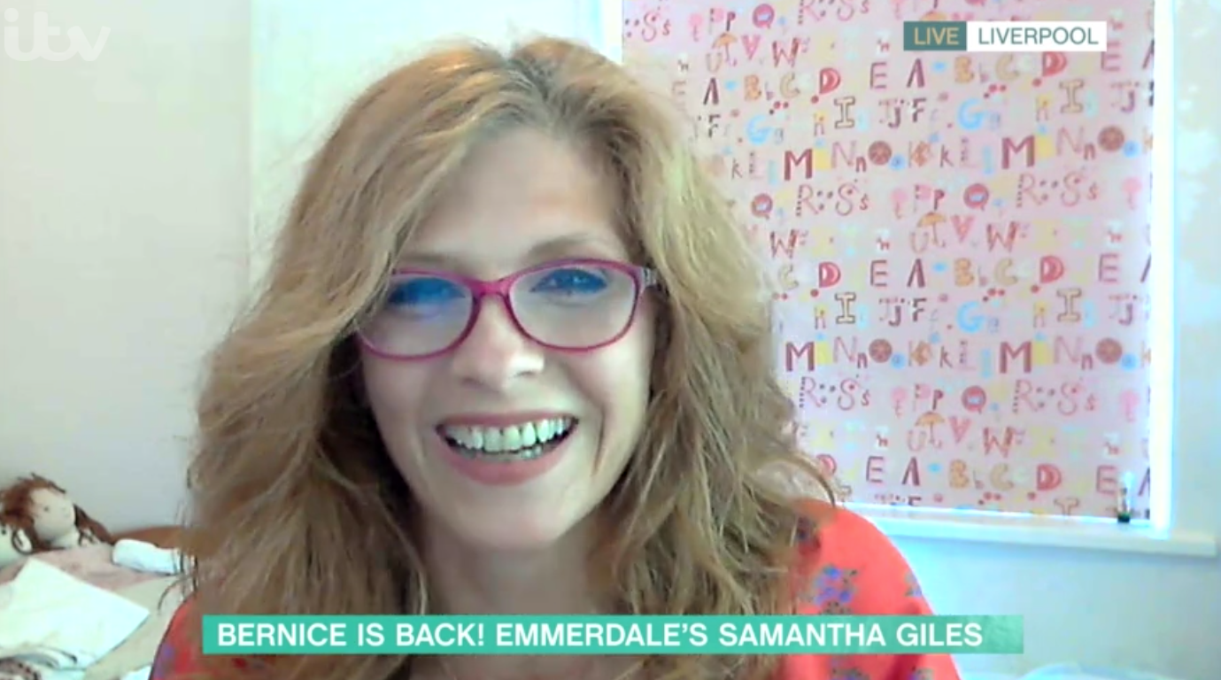 Samantha Giles from Emmerdale explains Bernice's wig