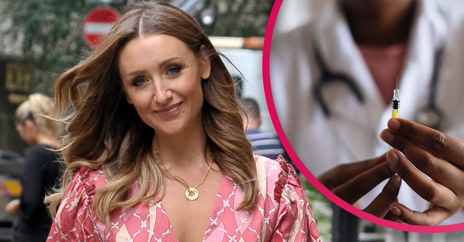 Catherine Tyldesley in vaccine row
