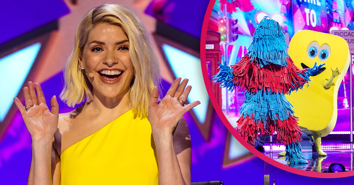 holly Willoughby masked dancer: star dresses as a sponge