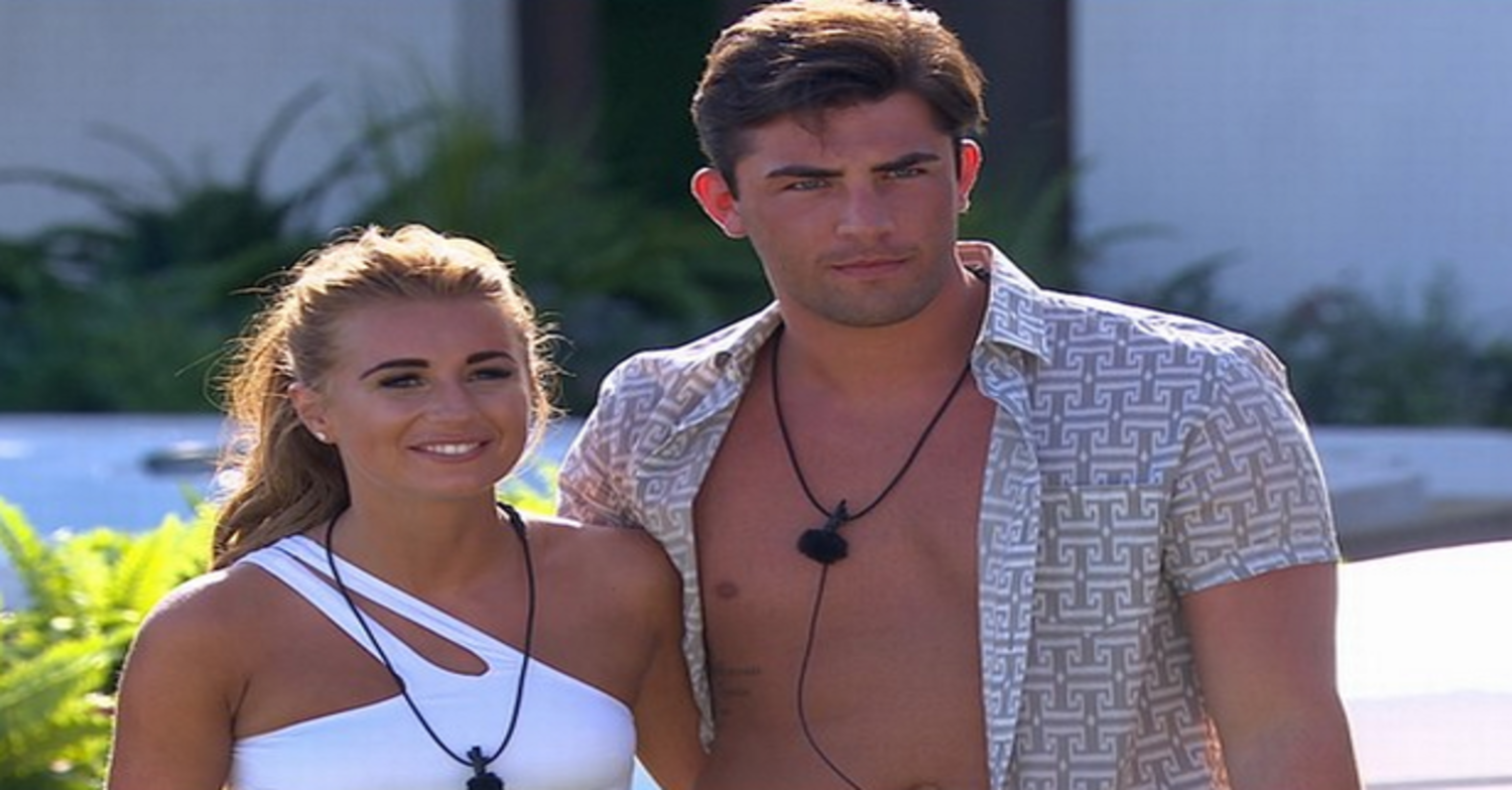 Dani Dyer and Jack Fincham on Love Island uk
