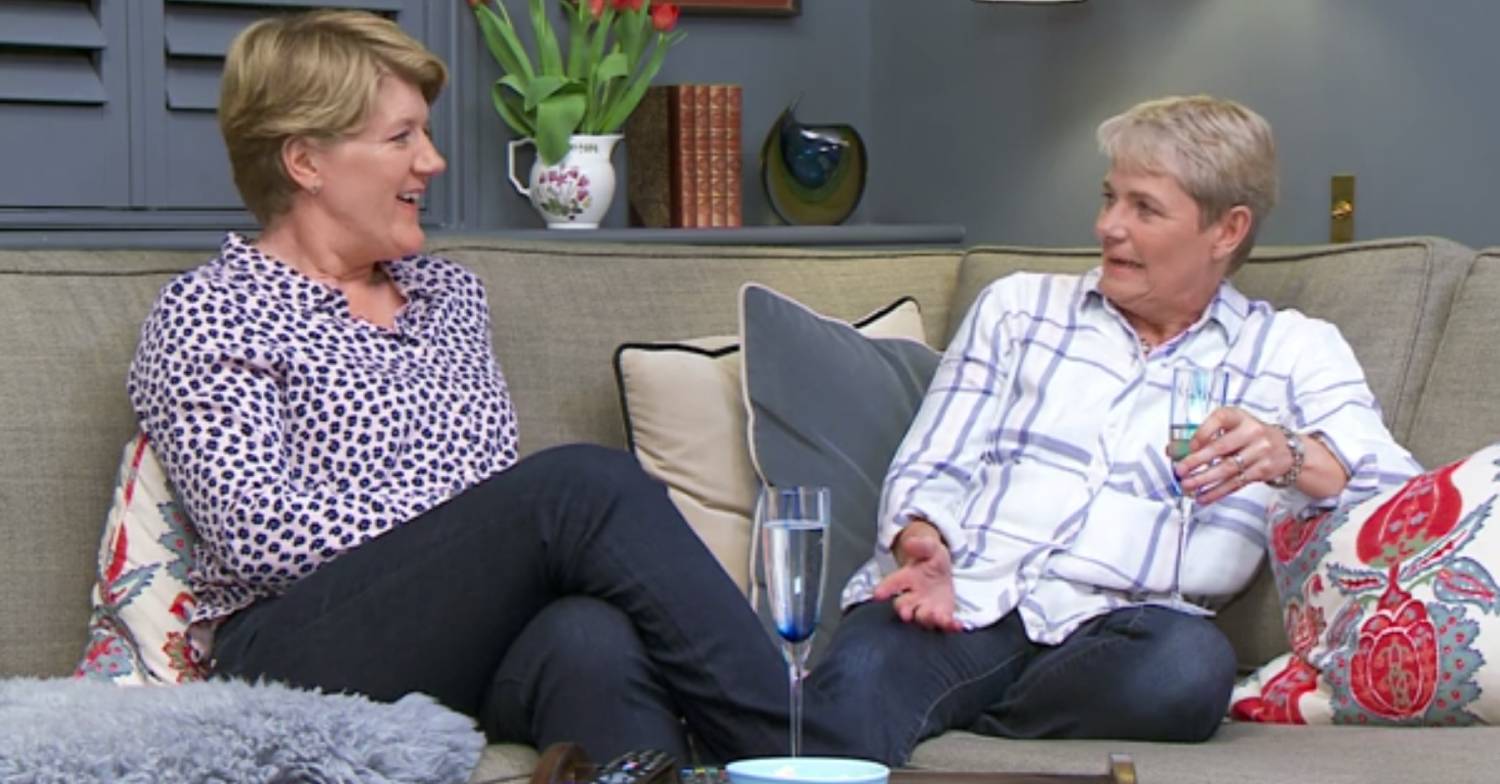 Celebrity Gogglebox cast Clare Balding and Alice Arnold