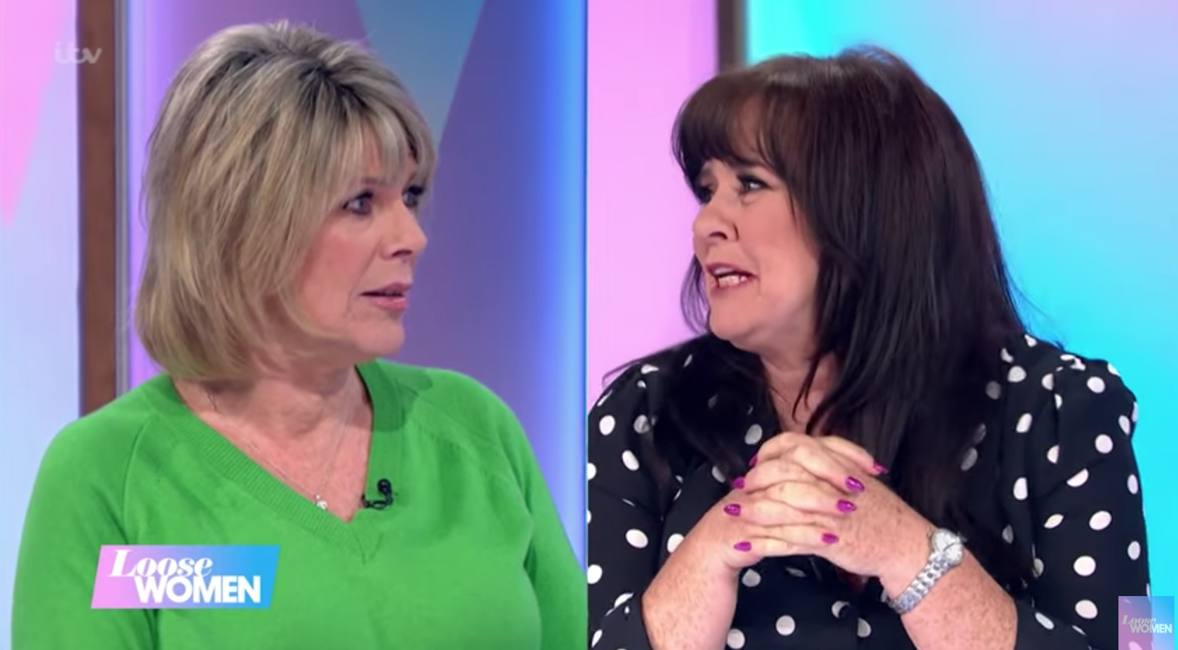 Ruth Langsford Loose Women was mortified when she found out she was in the top 10 unlikely celebrity crushes