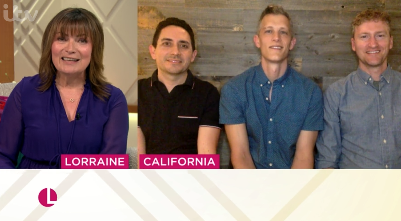 Lorraine today Interview with 'throuple' divides viewers