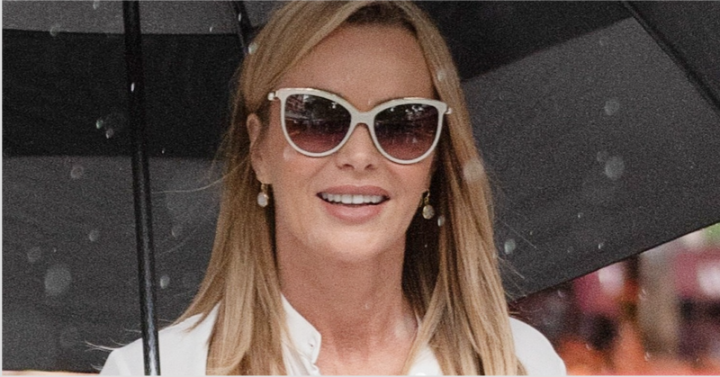 Amanda Holden on Instagram flashes nipples in elegant summer outfit
